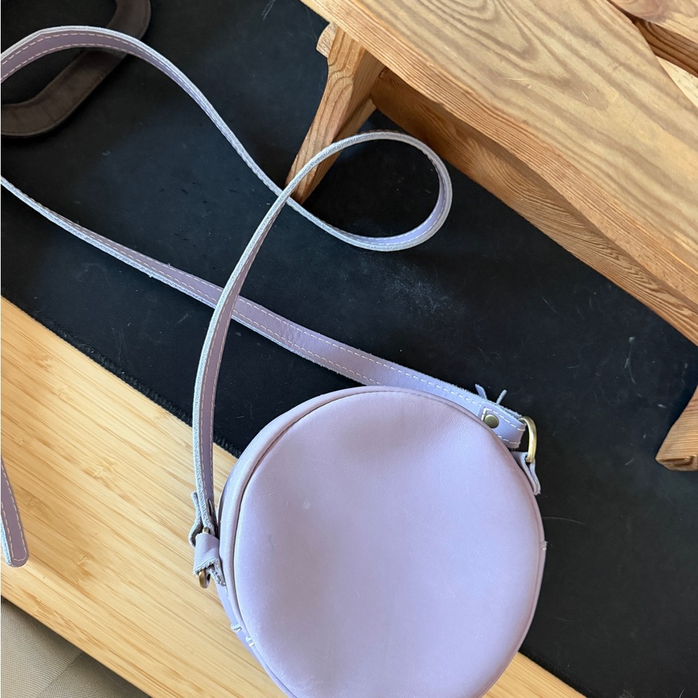 Portland Leather Small Circle Crossbody Bag - Picture 3 of 6